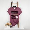 Weekend Forecast Baseball Baseball Mom Women's Heather T-Shirt Heather Maroon Weekend Forecast Baseball Baseball Mom Women's Heather T-Shirt Heather Maroon