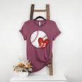 Womens Custom Baseball Mom Number 72 Heart For Mom Mommy Women's Heather T-Shirt Heather Maroon