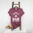 Yes This Is My Son Out Baseball Mom Women's Heather T-Shirt Heather Maroon Yes This Is My Son Out Baseball Mom Women's Heather T-Shirt Heather Maroon
