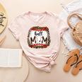 Ball Mom Leopard Ball Mom Baseball Mom Women's Heather T-Shirt Heather Peach Ball Mom Leopard Ball Mom Baseball Mom Women's Heather T-Shirt Heather Peach