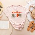 Baller Mom Leopard Basketball Baseball Mom Women's Heather T-Shirt Heather Peach Baller Mom Leopard Basketball Baseball Mom Women's Heather T-Shirt Heather Peach