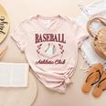 Baseball Athletic Social Club Baseball Mom Trendy Baseball Raglan Baseball Tee Women's Heather T-Shirt Heather Peach