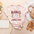 Baseball Athletic Social Club Baseball Mom Trendy Baseball Women's Heather T-Shirt Heather Peach