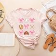 Baseball Coquette Bow Baseball Mama Baseball Mom Premium Women's Heather T-Shirt Heather Peach Baseball Coquette Bow Baseball Mama Baseball Mom Premium Women's Heather T-Shirt Heather Peach