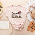 Baseball Gma Women BallPark Gma Baseball Mom Mother's Day Women's Heather T-Shirt Heather Peach