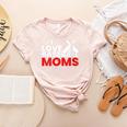 Baseball I Love Baseball Moms Women's Heather T-Shirt Heather Peach