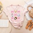 Baseball Mama Era Bows Baseball Mom Women Women's Heather T-Shirt Heather Peach