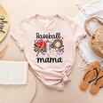 Baseball Mama Baseball Mom Cute T-Ball Mom Ballpark Mom Women's Heather T-Shirt Heather Peach Baseball Mama Baseball Mom Cute T-Ball Mom Ballpark Mom Women's Heather T-Shirt Heather Peach