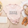 Baseball Mama Baseball Mom Women Proud Retro Women's Heather T-Shirt Heather Peach Baseball Mama Baseball Mom Women Proud Retro Women's Heather T-Shirt Heather Peach