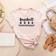 Baseball Mama Retro Groovy Baseball Mom Mother Game Day Women's Heather T-Shirt Heather Peach Baseball Mama Retro Groovy Baseball Mom Mother Game Day Women's Heather T-Shirt Heather Peach