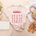 Baseball Mom Alphabet Parent Mama Player Game Sport Fan Women's Heather T-Shirt Heather Peach Baseball Mom Alphabet Parent Mama Player Game Sport Fan Women's Heather T-Shirt Heather Peach