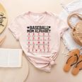Baseball Mom Alphabet Women's Heather T-Shirt Heather Peach Baseball Mom Alphabet Women's Heather T-Shirt Heather Peach