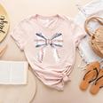 Baseball Mom Coquette Bow Baseball Mama Women's Heather T-Shirt Heather Peach Baseball Mom Coquette Bow Baseball Mama Women's Heather T-Shirt Heather Peach