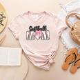 Baseball Mom Coquette Women Girls Baseball Mama Women's Heather T-Shirt Heather Peach Baseball Mom Coquette Women Girls Baseball Mama Women's Heather T-Shirt Heather Peach