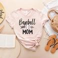 Baseball Mom Cute Arrow Father's Mother's Xmas Day Women's Heather T-Shirt Heather Peach