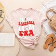 In My Baseball Mom Era Cute Groovy Baseball Women's Heather T-Shirt Heather Peach In My Baseball Mom Era Cute Groovy Baseball Women's Heather T-Shirt Heather Peach