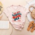 In My Baseball Mom Era Groovy Mom Baseball Mama Mother's Day Women's Heather T-Shirt Heather Peach In My Baseball Mom Era Groovy Mom Baseball Mama Mother's Day Women's Heather T-Shirt Heather Peach
