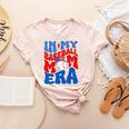 In My Baseball Mom Era Groovy Baseball Mother's Day US Flag Women's Heather T-Shirt Heather Peach In My Baseball Mom Era Groovy Baseball Mother's Day US Flag Women's Heather T-Shirt Heather Peach