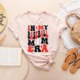 In My Baseball Mom Era Groovy Mom Women's Heather T-Shirt Heather Peach In My Baseball Mom Era Groovy Mom Women's Heather T-Shirt Heather Peach