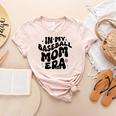 In My Baseball Mom Era Groovy Women's Heather T-Shirt Heather Peach