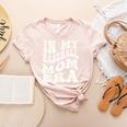 Baseball Mom In My Baseball Mom Era Mama Sports Mom Women's Heather T-Shirt Heather Peach