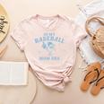 In My Baseball Mom Era Retro Game Day Mama Groovy Season Women's Heather T-Shirt Heather Peach
