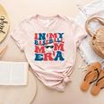 In My Baseball Mom Era Smile Face Retro Women's Heather T-Shirt Heather Peach In My Baseball Mom Era Smile Face Retro Women's Heather T-Shirt Heather Peach