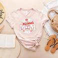 Baseball Mom Era For Women Player Mother Women's Heather T-Shirt Heather Peach