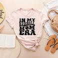 In My Baseball Mom Era Baseball Women's Heather T-Shirt Heather Peach