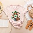 Baseball Mom Green Shamrock St Patrick Day Women Women's Heather T-Shirt Heather Peach Baseball Mom Green Shamrock St Patrick Day Women Women's Heather T-Shirt Heather Peach