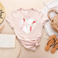 Baseball Mom Heart Mother's Day Mom Grandma Mama Boys Girls Women's Heather T-Shirt Heather Peach Baseball Mom Heart Mother's Day Mom Grandma Mama Boys Girls Women's Heather T-Shirt Heather Peach