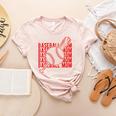 Baseball Mom Homerun Best Mom Sport Player Women's Heather T-Shirt Heather Peach
