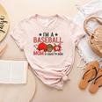 Baseball Mom I'm A Baseball Mom Of Course I'm Broke Women's Heather T-Shirt Heather Peach