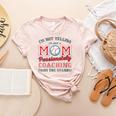 Baseball Mom I'm Not Yelling Support Cheerleading Women's Heather T-Shirt Heather Peach