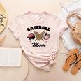 Baseball Mom Leopard Heart Game Day Love Mommy Women's Heather T-Shirt Heather Peach Baseball Mom Leopard Heart Game Day Love Mommy Women's Heather T-Shirt Heather Peach