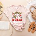 Baseball Mom Leopard Heart Mother's Day Girls Women's Heather T-Shirt Heather Peach Baseball Mom Leopard Heart Mother's Day Girls Women's Heather T-Shirt Heather Peach
