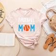 Baseball Mom Leopard Print Baseball Mama Women Mother's Day Women's Heather T-Shirt Heather Peach Baseball Mom Leopard Print Baseball Mama Women Mother's Day Women's Heather T-Shirt Heather Peach