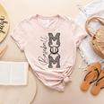 Baseball Mom Leopard Women's Heather T-Shirt Heather Peach