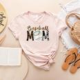 Baseball Mom Mama Mother Women's Heather T-Shirt Heather Peach Baseball Mom Mama Mother Women's Heather T-Shirt Heather Peach