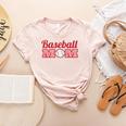Baseball Mom Mother Mothers Of Baseball Athletes Women's Heather T-Shirt Heather Peach