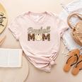 Baseball Mom Mothers' Day Women's Heather T-Shirt Heather Peach Baseball Mom Mothers' Day Women's Heather T-Shirt Heather Peach