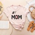 Baseball Mom Number One 1 Mother Baseball Lover Mother's Day Women's Heather T-Shirt Heather Peach Baseball Mom Number One 1 Mother Baseball Lover Mother's Day Women's Heather T-Shirt Heather Peach
