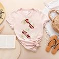 Baseball Mom Baseball Parent Number Two Baseball Gear 2 Women's Heather T-Shirt Heather Peach