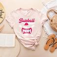 Baseball Mom Raglan Baseball Tee Women's Heather T-Shirt Heather Peach