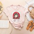 Baseball Mom Rainbow Boho Mommy Women's Heather T-Shirt Heather Peach Baseball Mom Rainbow Boho Mommy Women's Heather T-Shirt Heather Peach