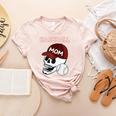 Baseball Mom Skull Sports Skeleton Women's Heather T-Shirt Heather Peach Baseball Mom Skull Sports Skeleton Women's Heather T-Shirt Heather Peach