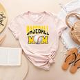 Baseball Mom Sports Mom Yellow Women's Heather T-Shirt Heather Peach Baseball Mom Sports Mom Yellow Women's Heather T-Shirt Heather Peach