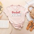 Baseball Mom The Struggle Is Real Premium Women's Heather T-Shirt Heather Peach