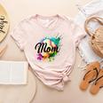 Baseball Mom USA American Baseball Graphic Women's Heather T-Shirt Heather Peach Baseball Mom USA American Baseball Graphic Women's Heather T-Shirt Heather Peach