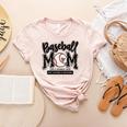 Baseball Mom Varsity Baseball Mama Cute Mother's Day Women's Heather T-Shirt Heather Peach Baseball Mom Varsity Baseball Mama Cute Mother's Day Women's Heather T-Shirt Heather Peach